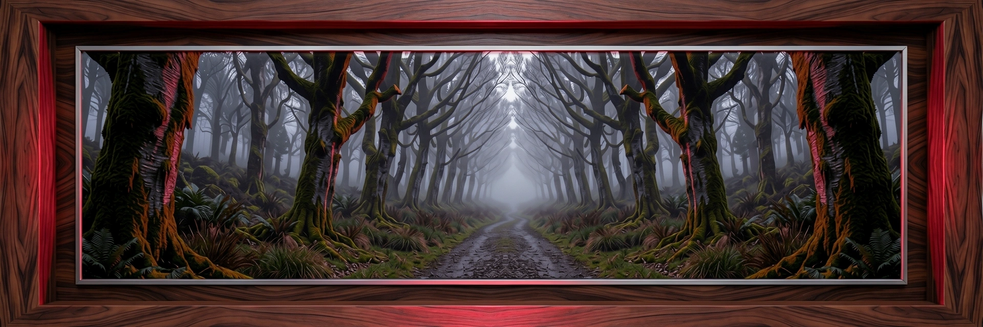 Atmospheric forest path in New Zealand